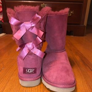 UGG Bailey Bow II Genuine Shearling Boots